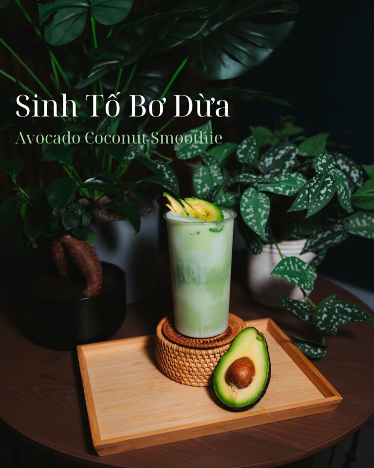 sinh tố bơ dừa 2